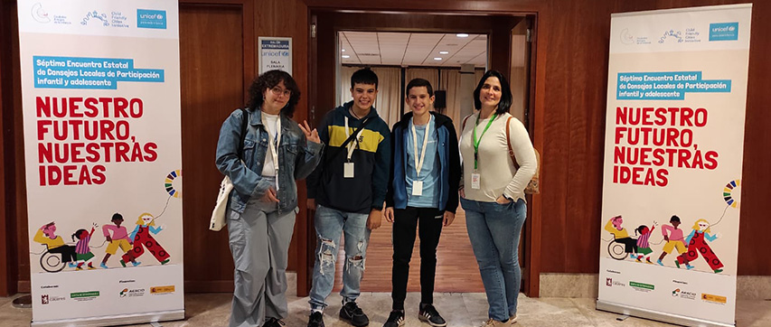 Jóvenes de Meco presumen de ser Ciudad Amiga de la Infancia en el Consejo de UNICEF celebrado en Cáceres