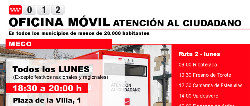 Oficina móvil de atención al ciudadano